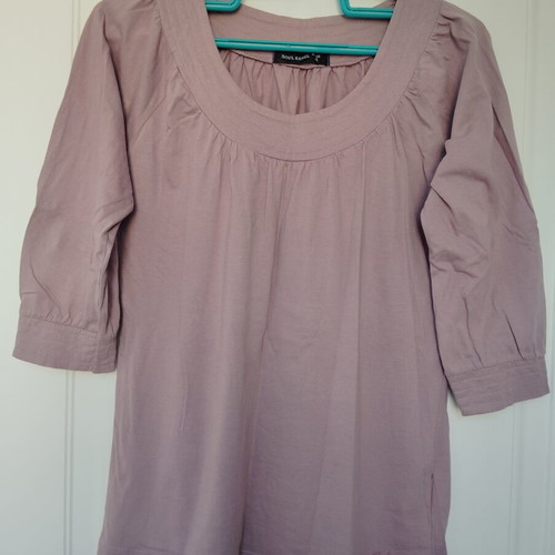 SoulRebel dusty pink blouse with 3/4 sleeve, like new