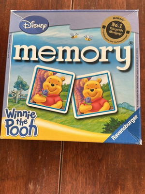 Memory board games used, Disney Winnie the Pooh and Mickey Mouse