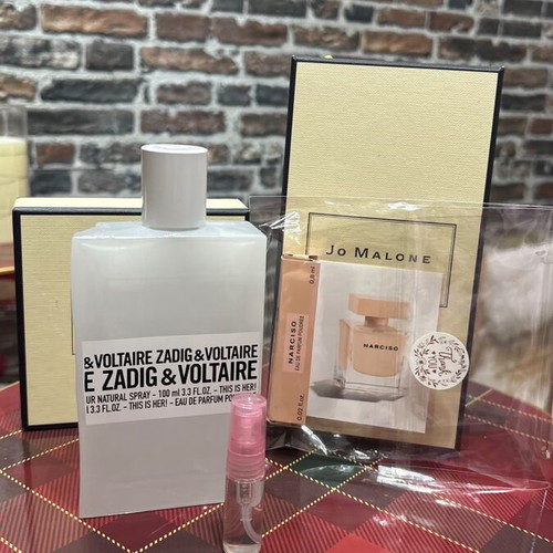 Gift set mini perfumes Zadig & Voltaire and Narciso Poudre new Eau de Parfum