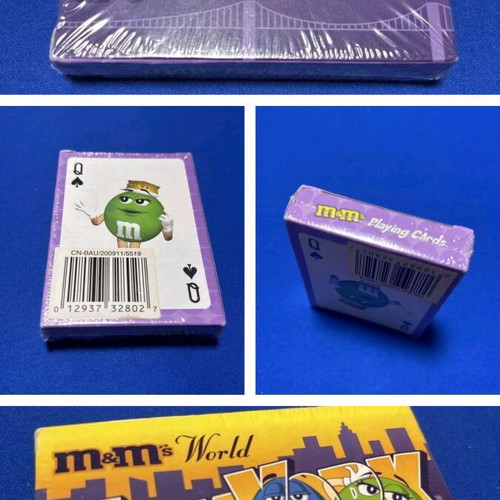 Rare vintage 2007 M&M's World NY playing cards set