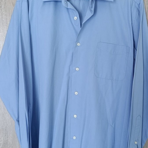 Nicolas Light Blue Dress Shirt Large New