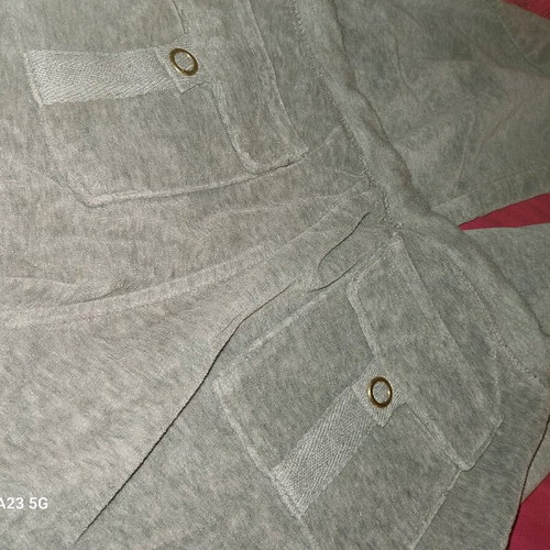 Sugar velour tracksuit gray like new, size 13-14