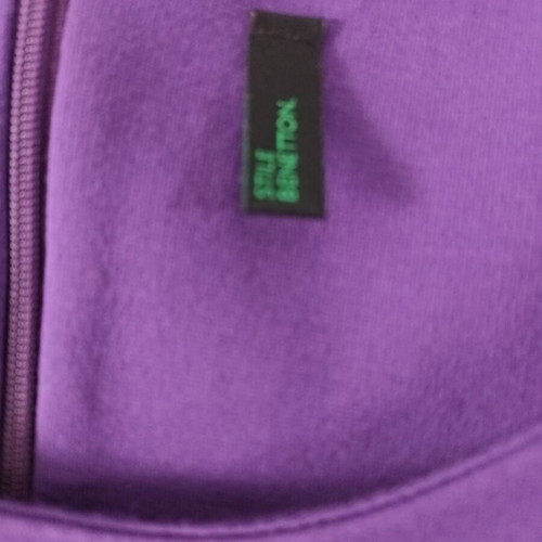 Benetton Midi Dress size Medium purple, new, cotton with lycra