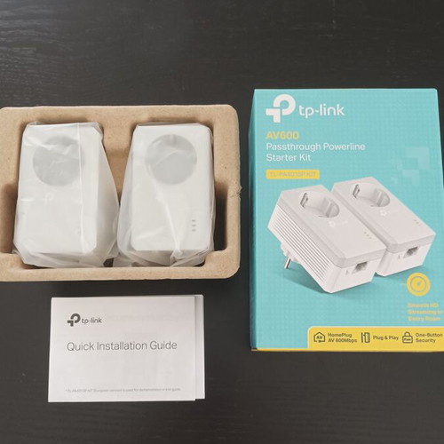 Powerline Starter Kit TL-PA4010p AV600 & AV500, like new, 4 pieces