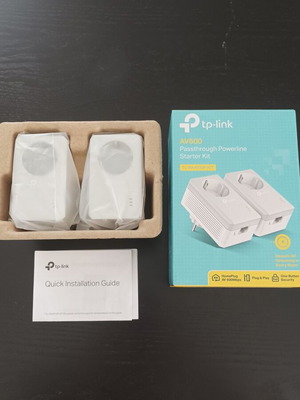 Powerline Starter Kit TL-PA4010p AV600 & AV500, like new, 4 pieces