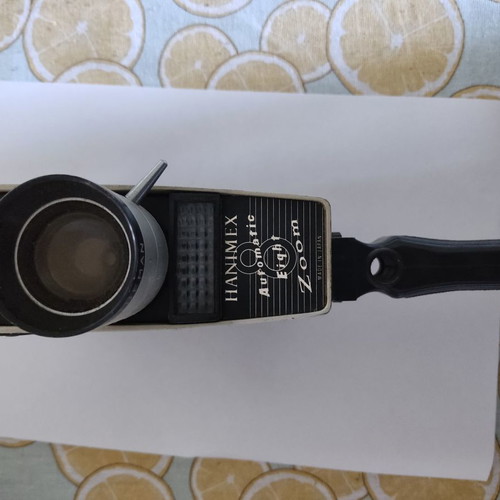 Hanimex handheld camera used, circa 1965