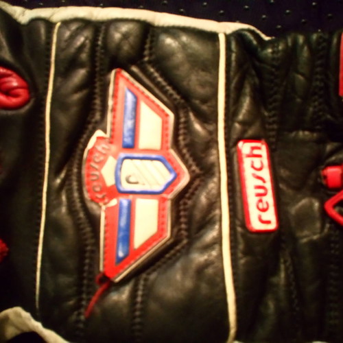 Vintage leather motorcycle gloves used in excellent condition