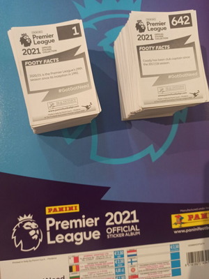 Πακέτο Πλάτες Αυτοκόλλητων Panini Premier League 2021 μεταχειρισμένο (1-642)