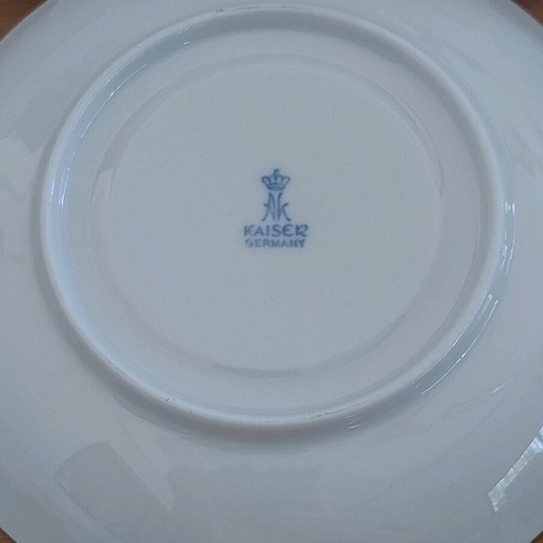 A.K.Kaizer Germany set of 4 luxury porcelain consommé bowls like new