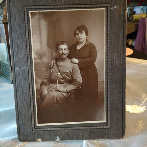 Antique photo of sergeant officer used, period 1910-1920