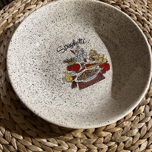 Pasta dish set new, 10 deep plates and 2 platters