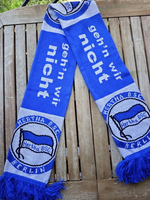 Hertha BSC Berlin collectible scarf like new official replica