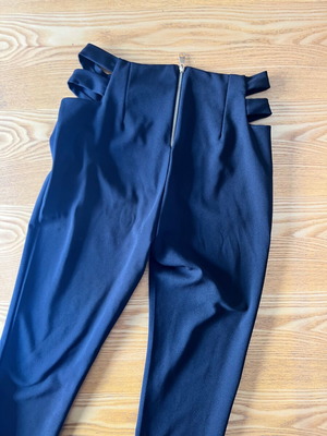 Black pants with side cutouts XS like new