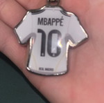 Mbappé 10 Real Madrid keychain