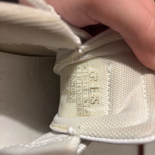 Guess athletic shoes used, size 37, white and beige
