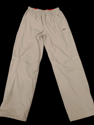 Vintage Nike Tech Track Pants grey with red waist, like new, size S