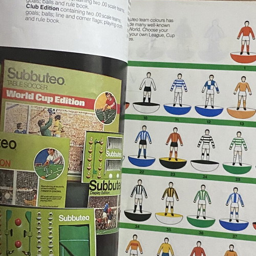 Subbuteo vintage catalogue team book since 1978