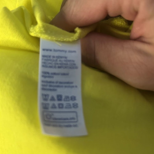 Tommy Hilfiger yellow T-shirt, size M