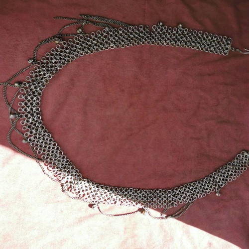 Metal belt from another era used