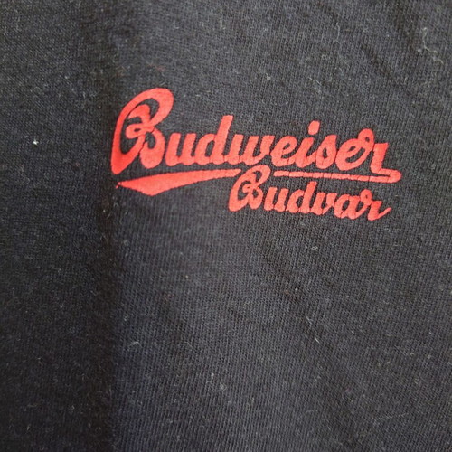 T-shirt Budweiser new old stock, black, sizes XS to L