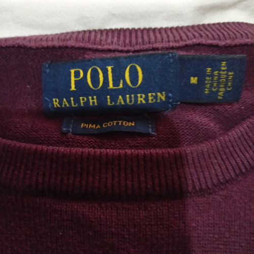 Ralph Lauren Pima Cotton Sweater like new, red, size M