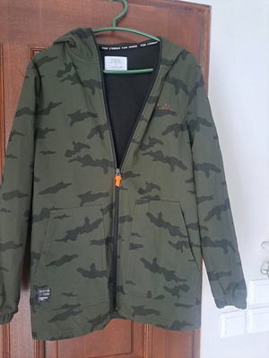 Zara windproof waterproof jacket like new, green, size 164 cm