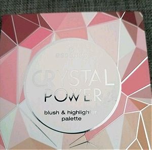 Essence crystal power blush and highlighter palette