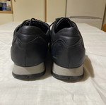 A.S. 98 men's leather sneakers like new, black