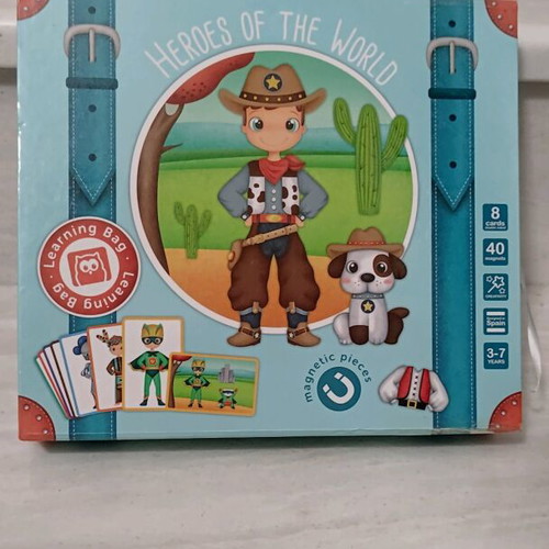 Eureka magnetic construction game Heroes of the World used for kids 3+ years