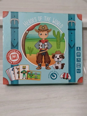 Eureka magnetic construction game Heroes of the World used for kids 3+ years