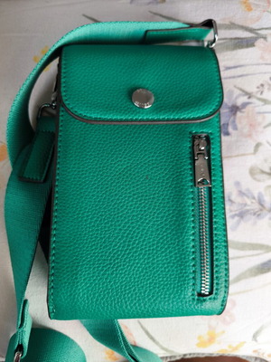 S.Oliver crossbody bag new, green with wallet