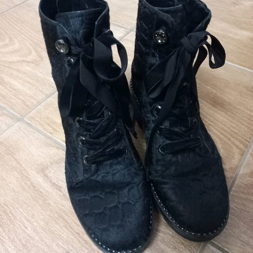 Apepazza ankle boots used, leather, size 39, 6cm heel