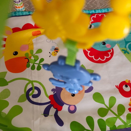 Fisher Price Baby Gym like new with washable mat and toys