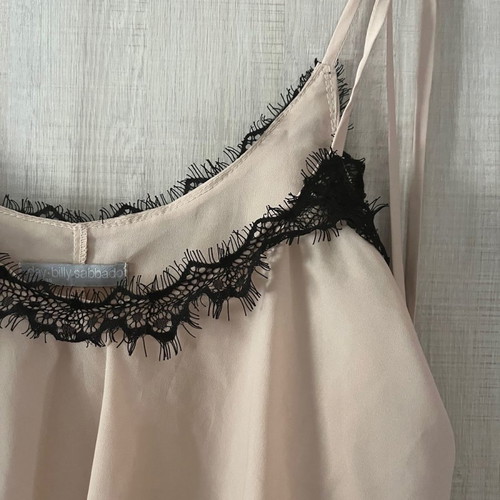 Billy Sabbado blouse used XS/S with lace and adjustable straps