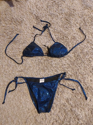 Blue bikini medium with padding new