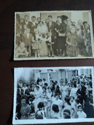Φωτοκάρτες γάμων Γουμένισσα Μακεδονίας 1950, μεταχειρισμένες, σετ 2
