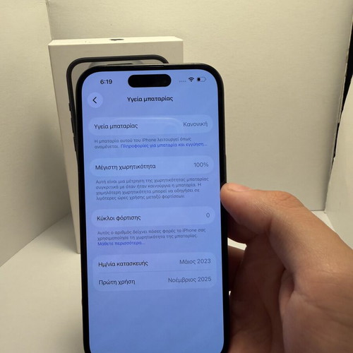 Apple iPhone 15 128GB Black with 100% Battery Health