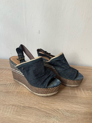 JK London shoes sandals used, size 38, blue
