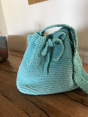 Knitted handmade bag