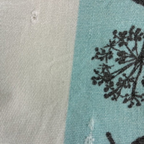 Vintage American Cotton Tablecloth 1950s used, mid-century design