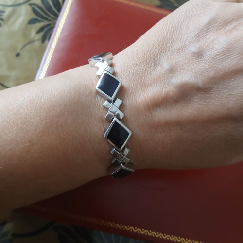 Sterling silver 925 bracelet 19 cm length, 30 grams, like new