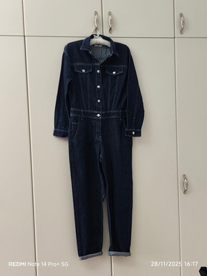 Denim jumpsuit La Redoute Collections new, size L, blue