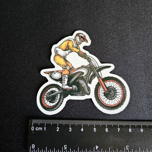 Αυτοκόλλητο Motocross Rider αδιάβροχο, καινούργιο