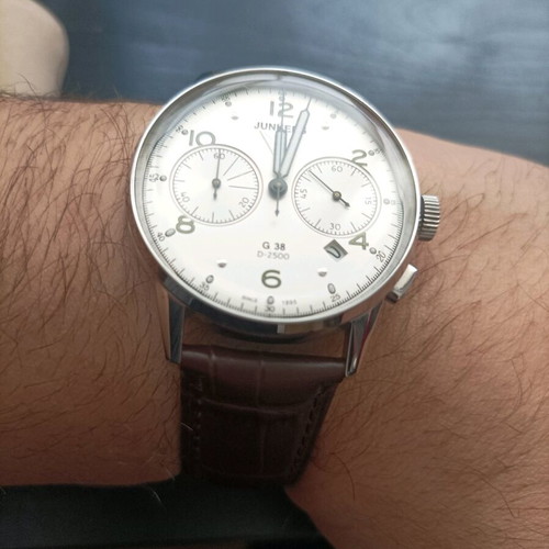 Junkers Special Edition G38 Mens Chronograph Watch like new, 42mm