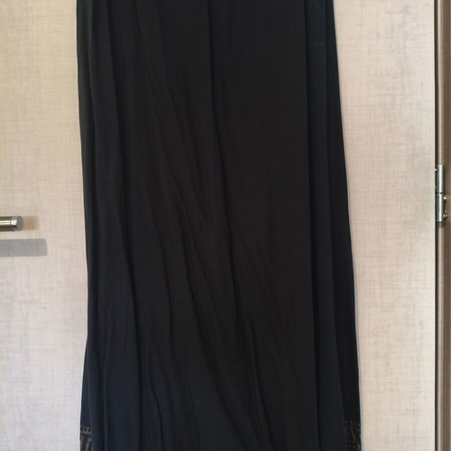 Platinum summer dress kaftan black with gold ancient Greek designs one size like new