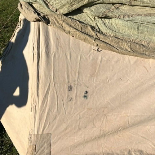 English Army 1943 Tent used, two-person with mosquito net