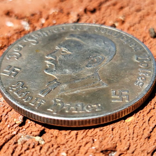 Der Fuhrer Adolf Hitler Coin used, Third Reich