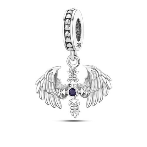 925 Silver Charm for Bracelet new, Eye of the Phoenix