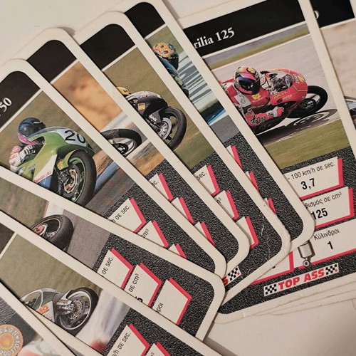 Top Ass Racing Motorcycles Retro Card Deck used
