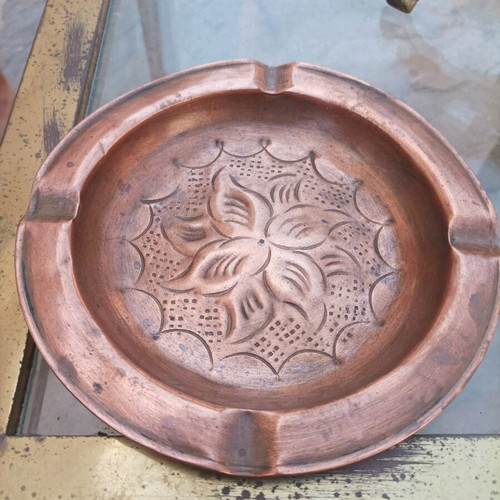 Ashtray made of copper like new